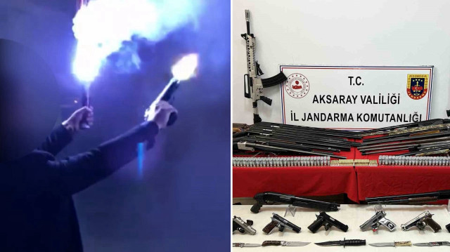 Aksaray'da silah kaçakçılığının önlenmesi, halkın huzur ve güvenliğinin sağlanması amacıyla düğünlerde havaya ateş açan magandalara yönelik operasyon yapıldı.