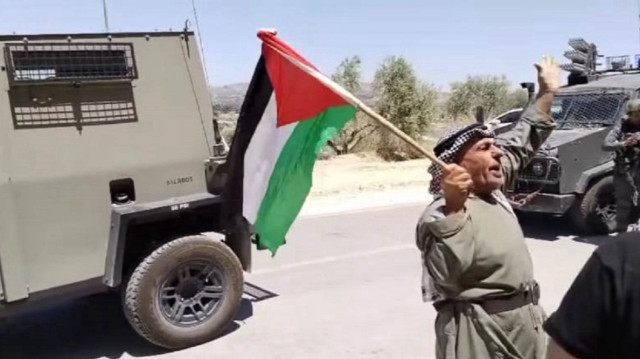 جيش الاحتلال يفرق مسيرة منددة بالاستيطان شمالي الضفة