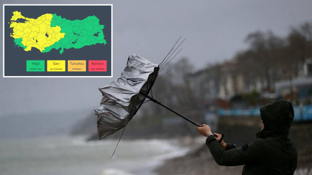 Açıklamada yağış ve fırtınaya karşı tedbirli olunması gerektiği belirtildi.