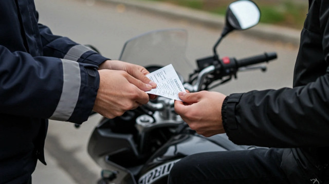 Kask takmayan 475 bin motosiklet sürücüsüne işlem yapıldığı açıklandı.