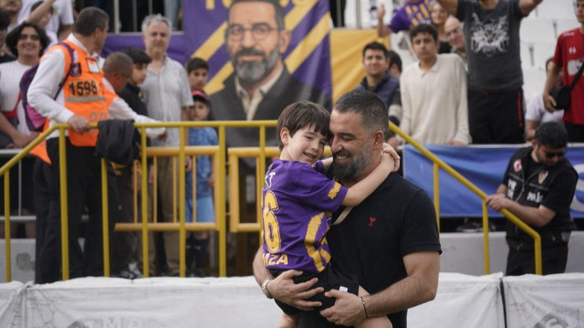 Arda Turan ve oğlu Hamza