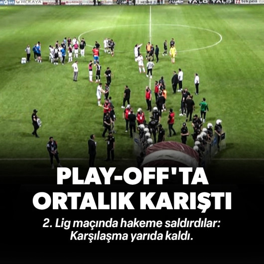 Elazığspor - Vanspor FK maçı yarıda kaldı: Hakemler soyunma odasına gitti