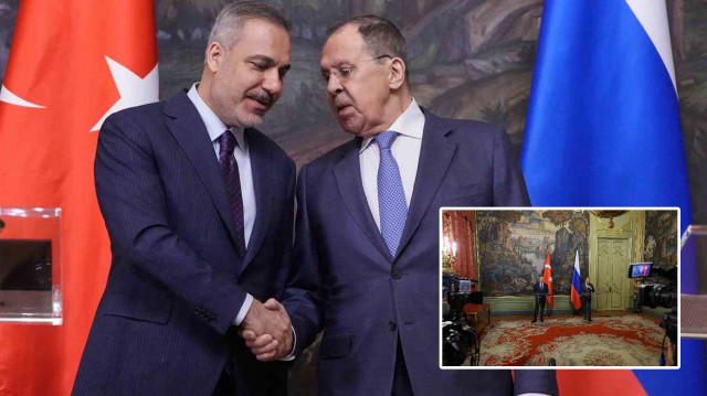 Dışişleri Bakanı Hakan Fidan, Moskova'da Rusya Dışişleri Bakanı Sergey Lavrov ile bir araya geldi.