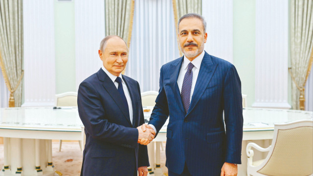 Hakan Fidan, Rusya Devlet Başkanı Vladimir Putin tarafından kabul edildi.