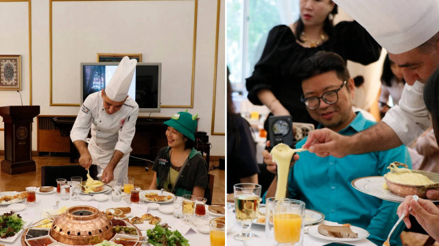 Kahvaltı daveti, Büyükelçilik Rezidansı'nda düzenlendi.