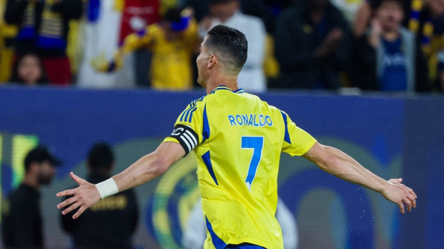 L'attaquant portugais d'Al-Nassr, Cristiano Ronaldo, au stade Al-Awwal de Riyad, le 14 mars 2025.