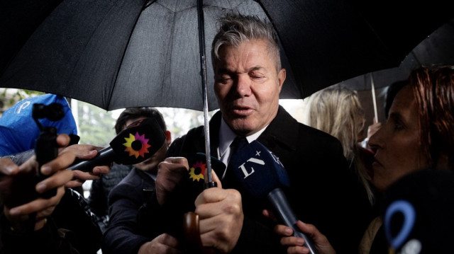 Fernando Burlando, avocat des filles de Diego Maradona, au tribunal de San Isidro, en périphérie de Buenos Aires, le 27 mai 2025.
