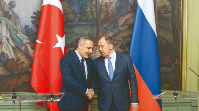 Dışişleri Bakanı Hakan Fidan ve Rusya Dışişleri Bakanı Sergey Lavrov.