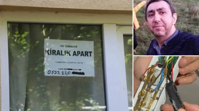 Kameraları hem canlı izleyip hem kaydettiğini itiraf eden Murat F.'nin kiralık ilanı.