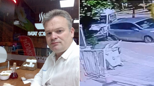 Kaza anı çevredeki iş yerinin güvenlik kamerasına yansırken, olayla ilgili soruşturma başlatıldı.