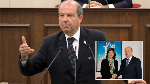 Rumların KKTC'de mülk alanlara yönelik tutuklama eylemlerine yönelik KKTC Cumhurbaşkanı Ersin Tatar açıklamada bulundu.