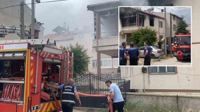 Karaman'da boşandığı eşiyle tartışan şahıs kadının evini ateşe verdi