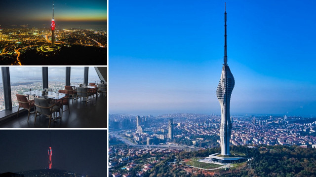 İstanbul manzarısını alabildiğine sunan Çamlıca Kulesi'nde restoran hizmeti de yer alıyor.