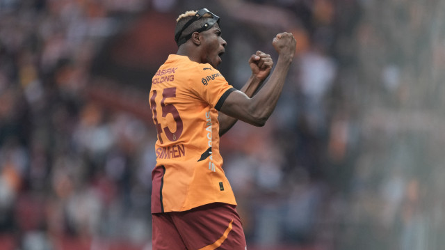 Victor Osimhen'in yaşadığı sevinç.