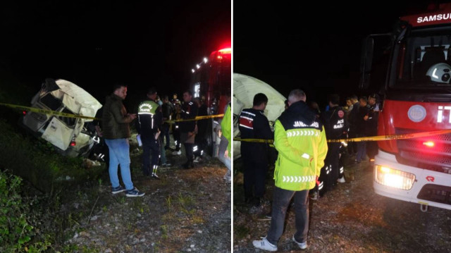 Yaralılar ilk müdahalelerinin ardından Bafra Devlet Hastanesi'ne kaldırıldı.