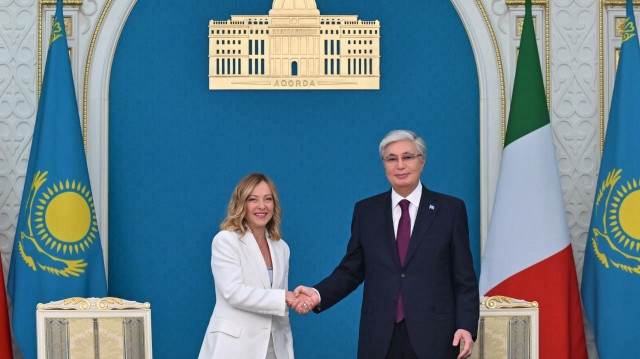 Президент Казахстана Касым-Жомарт Токаев и премьер-министр Италии Джорджа Мелони | Фото: Акорда