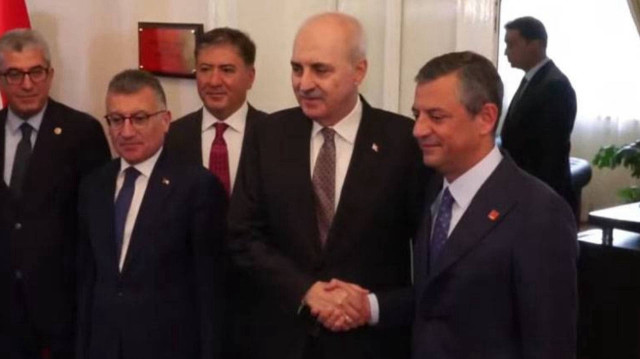 TBMM Başkanı Numan Kurtulmuş, CHP Genel Başkanı Özgür Özel'i ziyaret ediyor