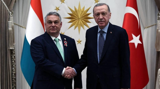Turkish President Recep Tayyip Erdogan (R) and Hungarian Prime Minister Viktor Orban (L)