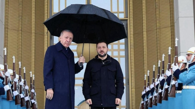 Turkish President Recep Tayyip Erdogan and Ukrainian counterpart Volodymyr Zelenskyy