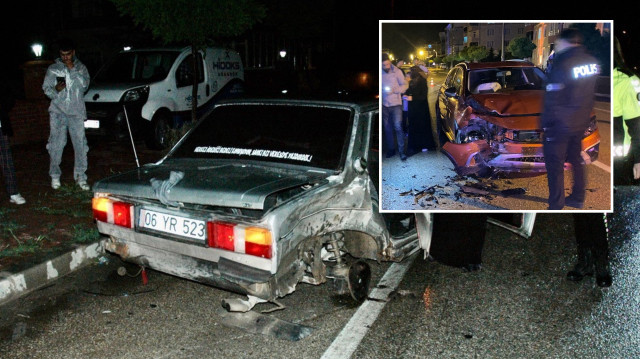 Konya'da otomobiller çarpıştı: 2 yaralı