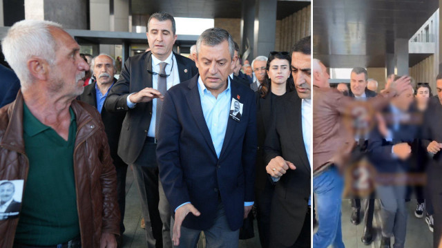 Özgür Özel'e AKM'de saldırı.