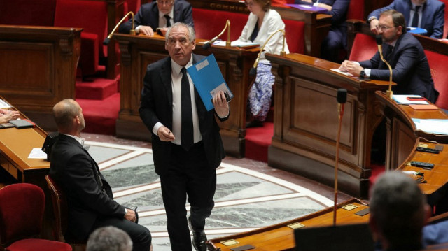 Le Premier ministre français François Bayrou participe à une séance de questions au gouvernement à l'Assemblée nationale, à Paris, le 30 avril 2025.