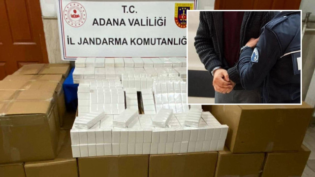 Satışa hazır 16 bin 100 paket makaron.