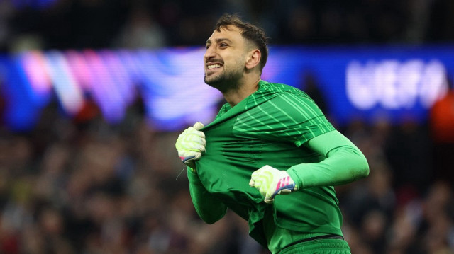 Le gardien de but italien du Paris Saint-Germain Gianluigi Donnarumma après le match retour des quarts de finale de la Ligue des champions entre Aston Villa et le Paris Saint-Germain au Villa Park à Birmingham, le 15 avril 2025.