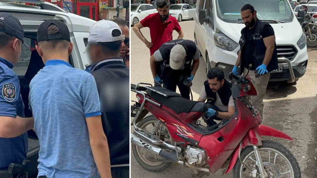 Suç makinesi motosiklet çalarken yakalandı: Yaşı 15 sabıka kaydı 40