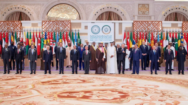 Les dirigeants des États membres de l’Organisation de la coopération islamique (OCI) et de la Ligue arabe, lors de leur sommet extraordinaire conjoint à Riyad, le 11 novembre 2024.