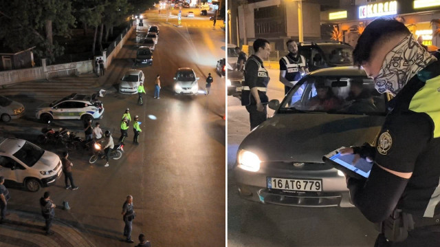 Sürücüye, alkollü araç kullanmak, makas atmak ve araç muayenesini yaptırmamak suçlarından ceza kesildi.