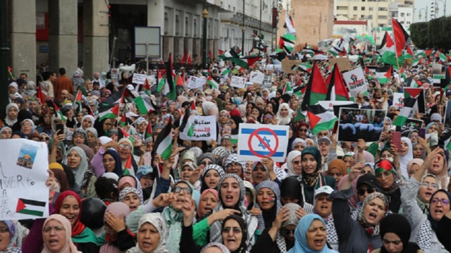 للجمعة الـ75 .. آلاف المغاربة يطالبون بوقف الإبادة الإسرائيلية في غزة
