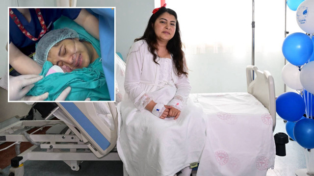 Türkiye'de ilk kez akciğer nakilli hasta Ayfer Sarıtaş anne oldu.