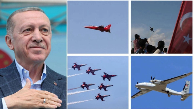 Erdoğan, asrı aşan tecrübesi, üstün sürat ve tahrip gücü ile dünyanın en iyi hava gücü konumundaki Türk Hava Kuvvetleri'nin ülkenin bekası, vatandaşların huzuru için görevini her zaman eksiksiz icra ettiğini vurguladı.