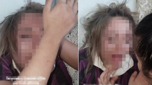 İki kız, genç kızı darbettikleri anları kameraya aldı.