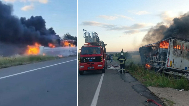 Kazayı görenler, durumu polis, itfaiye ve sağlık ekiplerine bildirdi.
