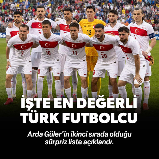 En değerli Türk futbolcular açıklandı! Arda Güler ikinci sırada