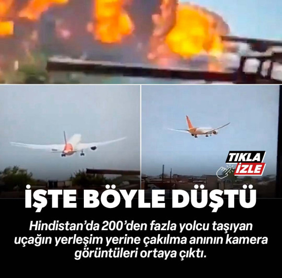 Yolcu uçağı böyle düştü