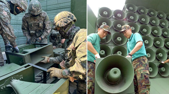 Hoparlörler, geçen yıl Güney Kore'nin propaganda broşürleri ile Kuzey Kore'nin çöp balonları krizi sonrası faaliyete alınmıştı.
