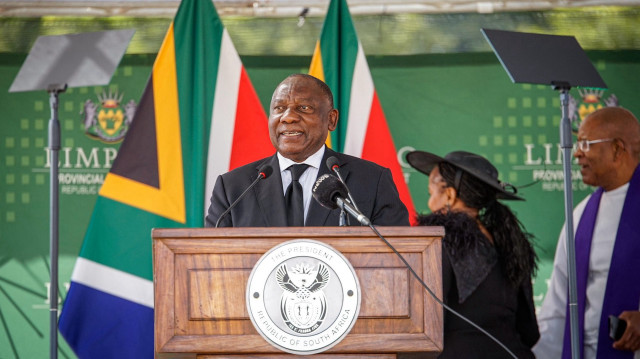 Le Président sud-africain Cyril Ramaphosa.