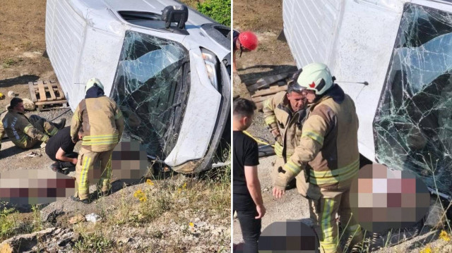 Ekipler, tarafından çıkarılan çıkarılan sürücünün olay yerinde hayatını kaybettiği belirlendi.