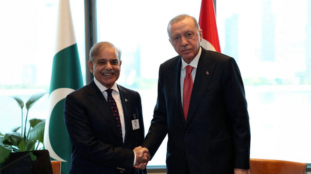 Şahbaz Şerif ile Cumhurbaşkanı Erdoğan