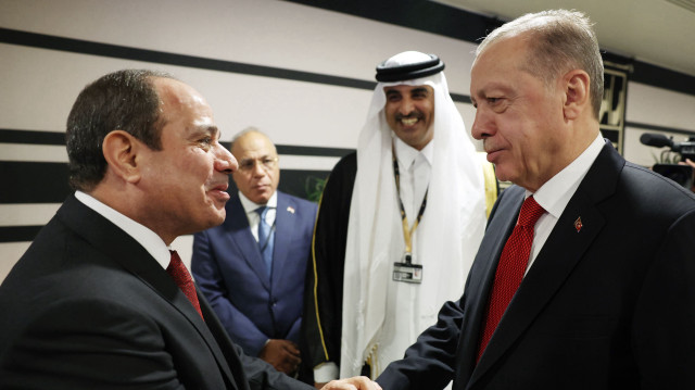 Cumhurbaşkanı Erdoğan ile Mısır Cumhurbaşkanı Sisi (Foto: Arşiv)