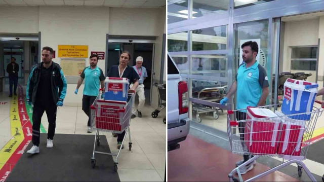 Organlar, Ulusal Medikal Kurtarma Ekibi (UMKE) aracıyla taşınarak Samsun-Çarşamba Havalimanı'na götürüldü.