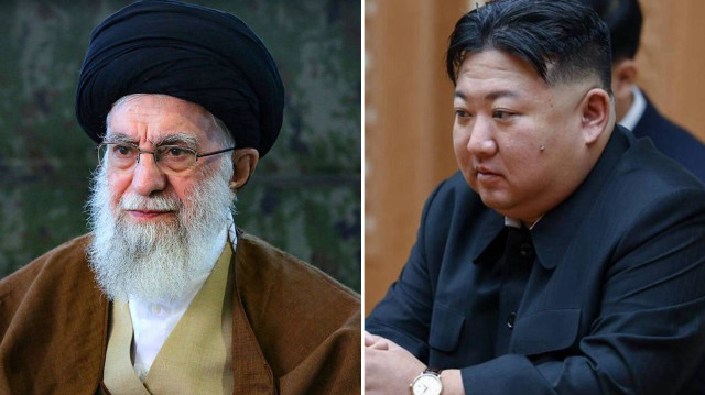 İran dini lideri Ali Hamaney ve Kuzey Kore lideri Kim Jong-un