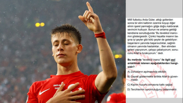 Arda Güler LGS din sorusu
