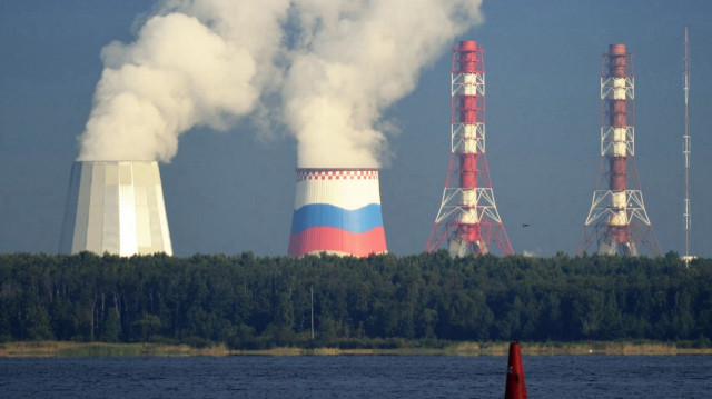 Вид на российскую атомную станцию в Санкт-Петербурге.