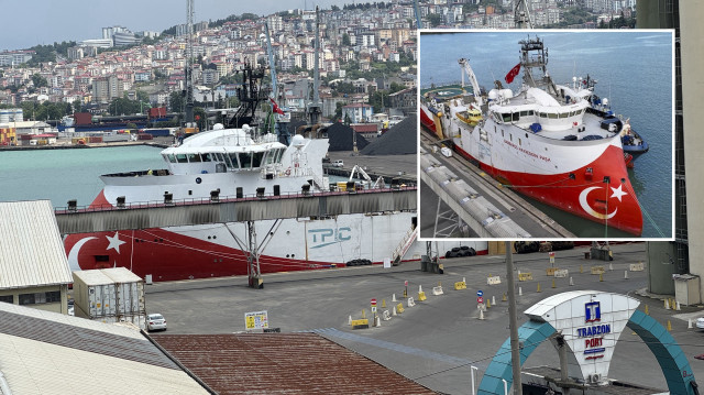 Limana demir atan 84,2 metre boyunda, 21,6 metre genişliğinde ve 4 bin 711 groston ağırlığındaki geminin, burada bakım, onarım ve lojistik ihtiyaçları karşılanacak.