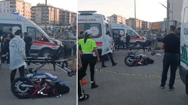 Gaziantep'te otomobille çarpışan motosiklet sürücüsü öldü.