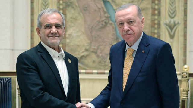 İran Cumhurbaşkanı Pezeşkiyan- Cumhurbaşkanı Recep Tayyip Erdoğan